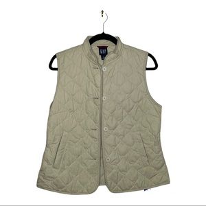 Beige Size M Gap Lightweight Puffer Vest